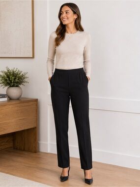 TOTOKAELO Black Slim Tapered Stretch Ankle Pants Women’s XS